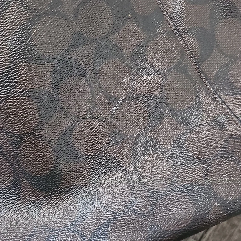 Coach Signature Coated Canvas Leather Ava Tote